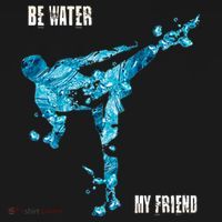 Be Water My Friend Ripple Quote Backpack thumb 2