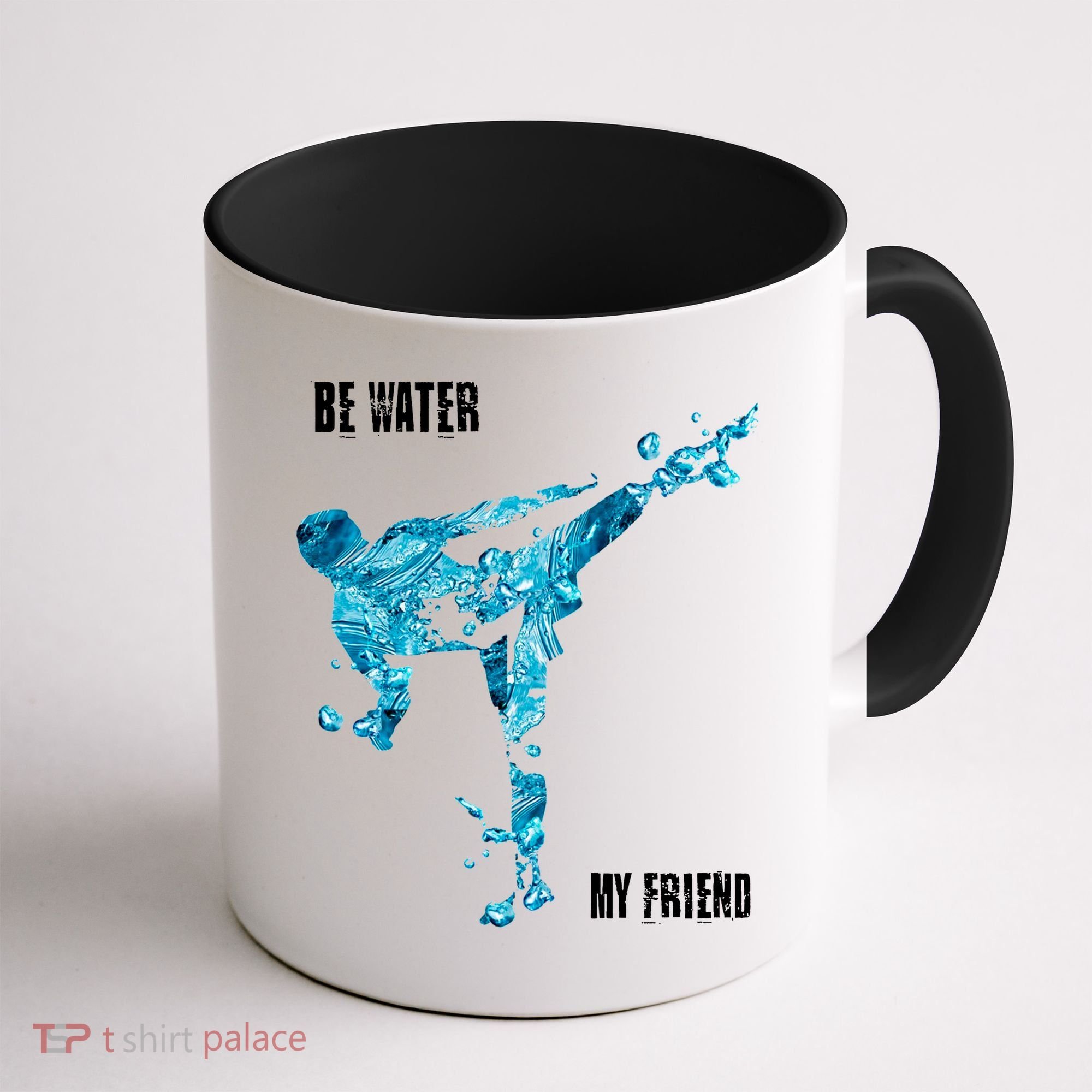 Be Water My Friend Ripple Quote Coffee Mug