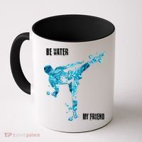 Be Water My Friend Ripple Quote Coffee Mug thumb 0
