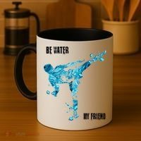 Be Water My Friend Ripple Quote Coffee Mug thumb 4