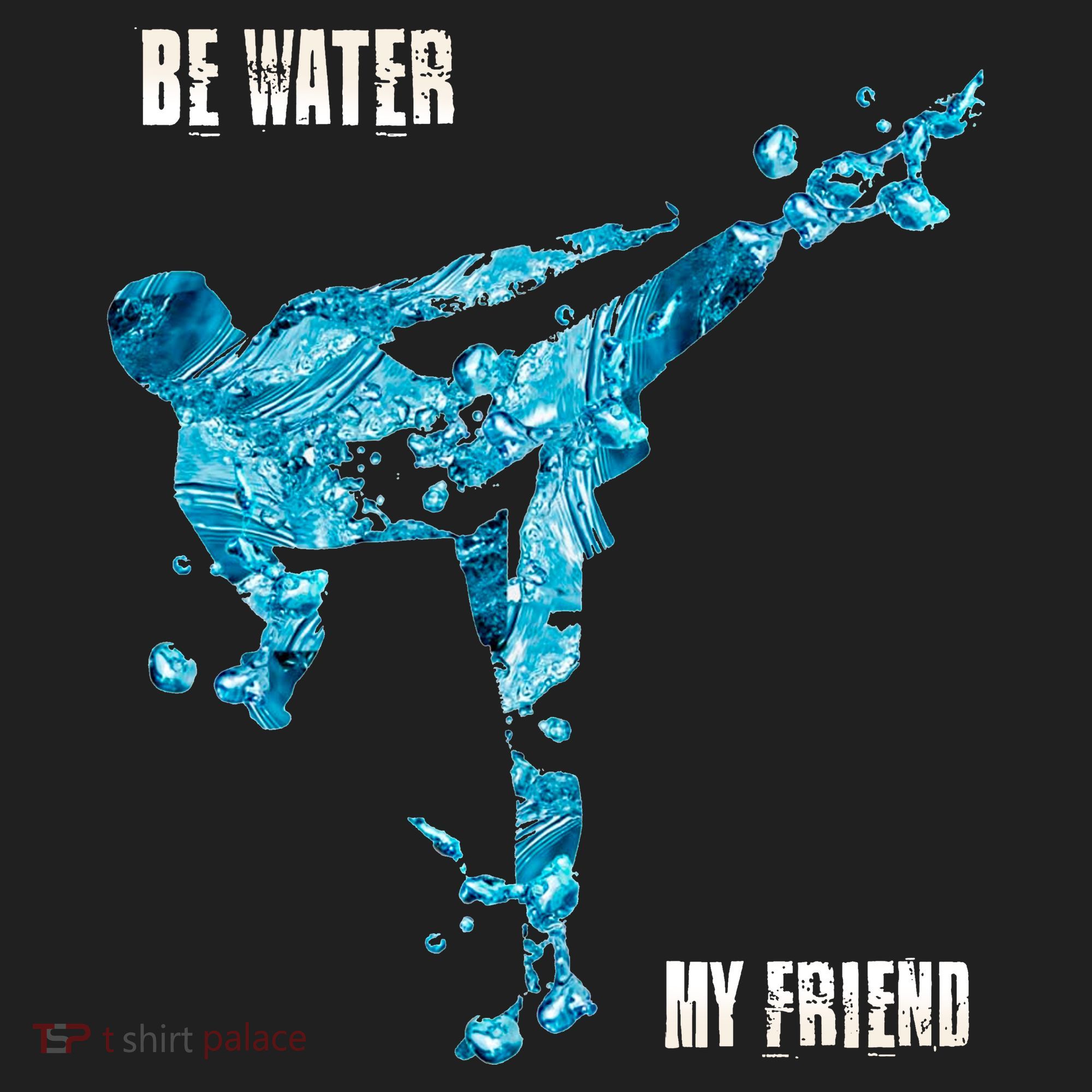 Be Water My Friend Ripple Quote Tumbler