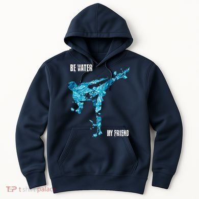 Be Water My Friend Ripple Quote Hoodie