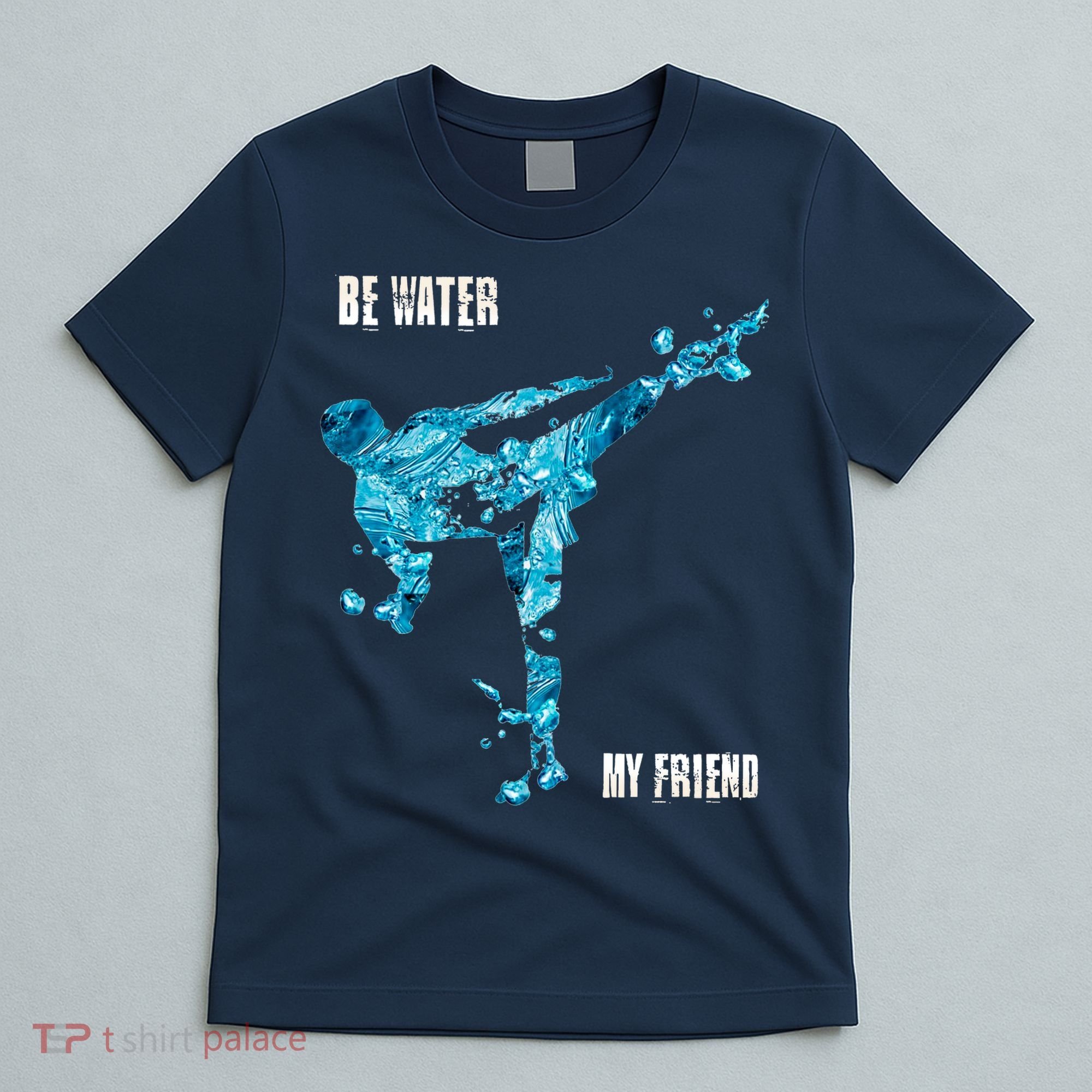 Be Water My Friend Ripple Quote T-Shirt