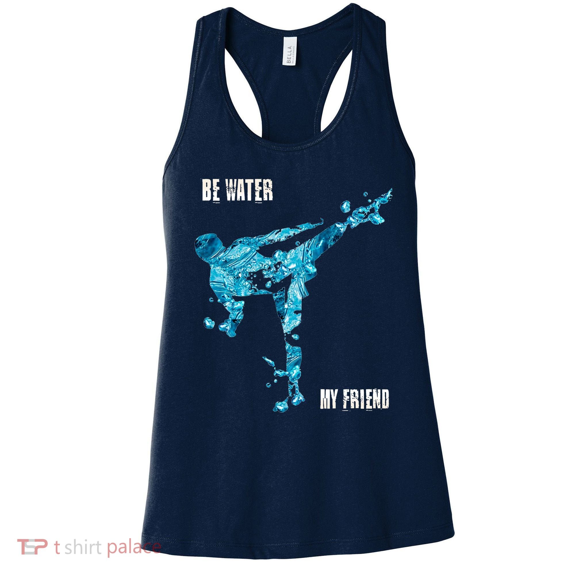 Be Water My Friend Ripple Quote Women's Tank Top