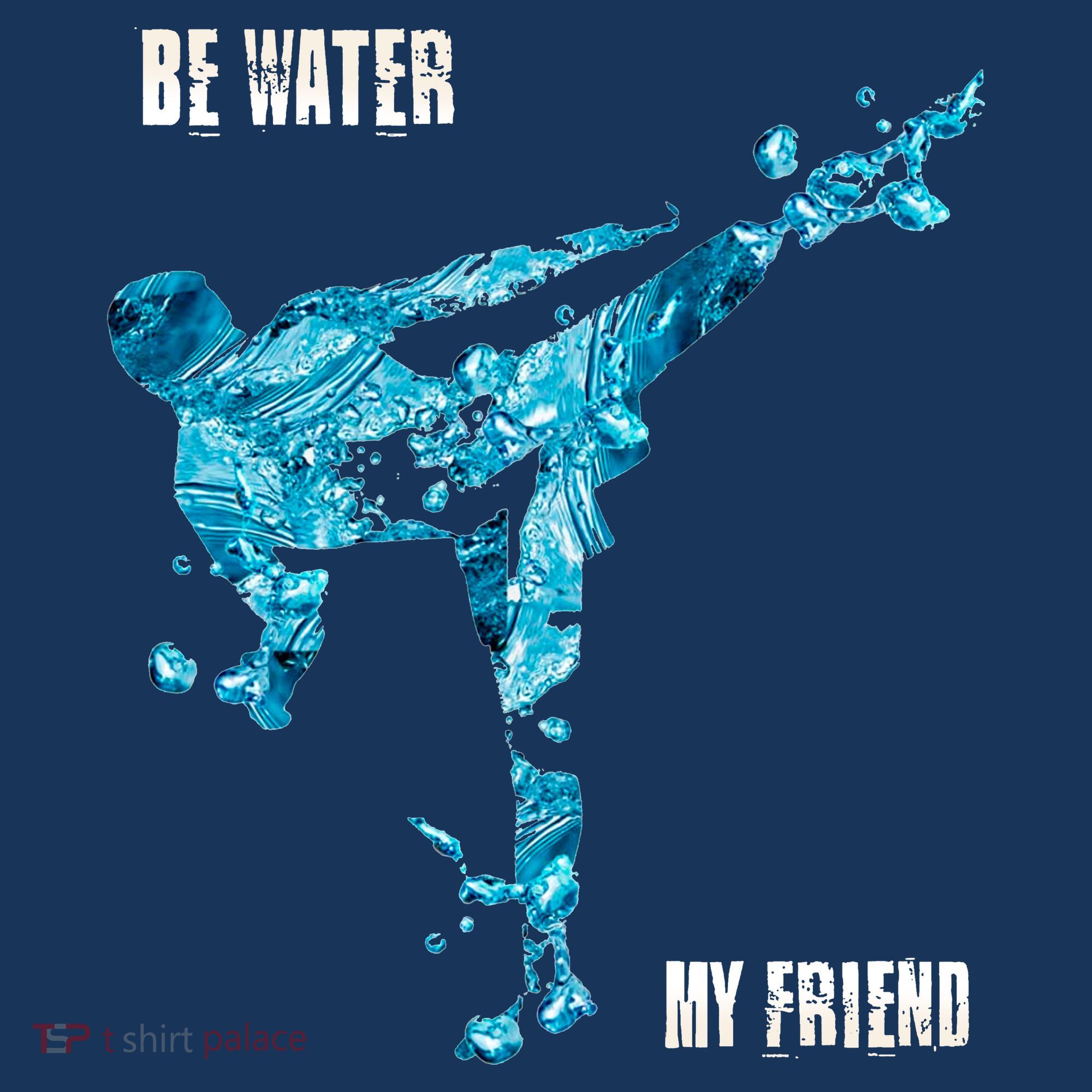 Be Water My Friend Ripple Quote Women's Tank Top
