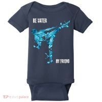 Be Water My Friend Ripple Quote Baby Bodysuit thumb 0