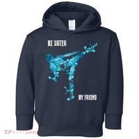 Be Water My Friend Ripple Quote Toddler Hoodie thumb 0