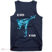 Be Water My Friend Ripple Quote Tank Top thumb 0
