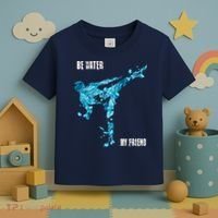 Be Water My Friend Ripple Quote Toddler T-Shirt thumb 3