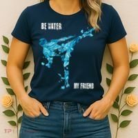 Be Water My Friend Ripple Quote Women's T-Shirt thumb 2