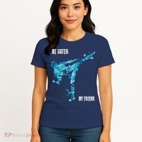 Be Water My Friend Ripple Quote Women's T-Shirt thumb 4