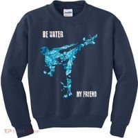 Be Water My Friend Ripple Quote Kids Sweatshirt thumb 0