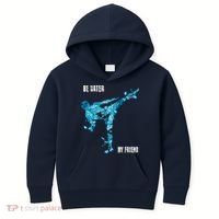 Be Water My Friend Ripple Quote Kids Hoodie thumb 0