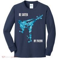 Be Water My Friend Ripple Quote Kids Long Sleeve Shirt thumb 0