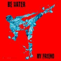 Be Water My Friend Ripple Quote Santa Hat thumb 1