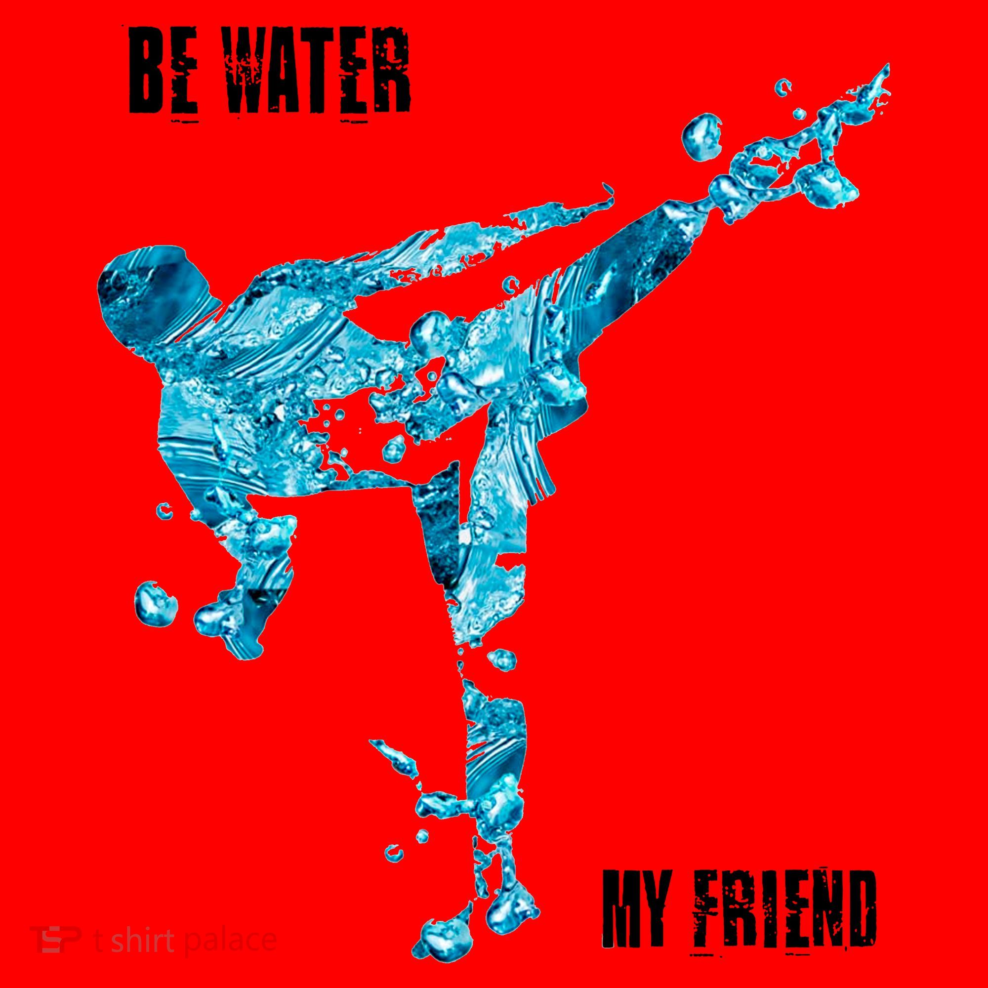 Be Water My Friend Ripple Quote Santa Hat