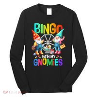 Bingo With My Gnomies Fun Bingo Gnome Squad Merry Christmas Long Sleeve Shirt thumb 0