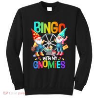 Bingo With My Gnomies Fun Bingo Gnome Squad Merry Christmas Sweatshirt thumb 0