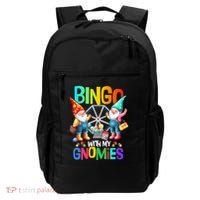 Bingo With My Gnomies Fun Bingo Gnome Squad Merry Christmas Backpack thumb 0