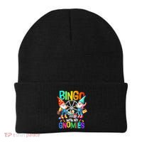 Bingo With My Gnomies Fun Bingo Gnome Squad Merry Christmas Beanie thumb 0