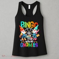 Bingo With My Gnomies Fun Bingo Gnome Squad Merry Christmas Women's Tank Top thumb 3