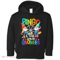 Bingo With My Gnomies Fun Bingo Gnome Squad Merry Christmas Toddler Hoodie thumb 0