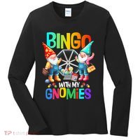 Bingo With My Gnomies Fun Bingo Gnome Squad Merry Christmas Women's Long Sleeve Shirt thumb 0