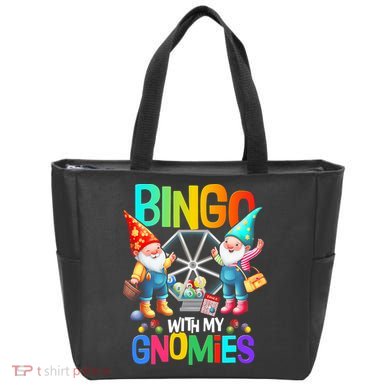 Bingo With My Gnomies Fun Bingo Gnome Squad Merry Christmas Tote Bag