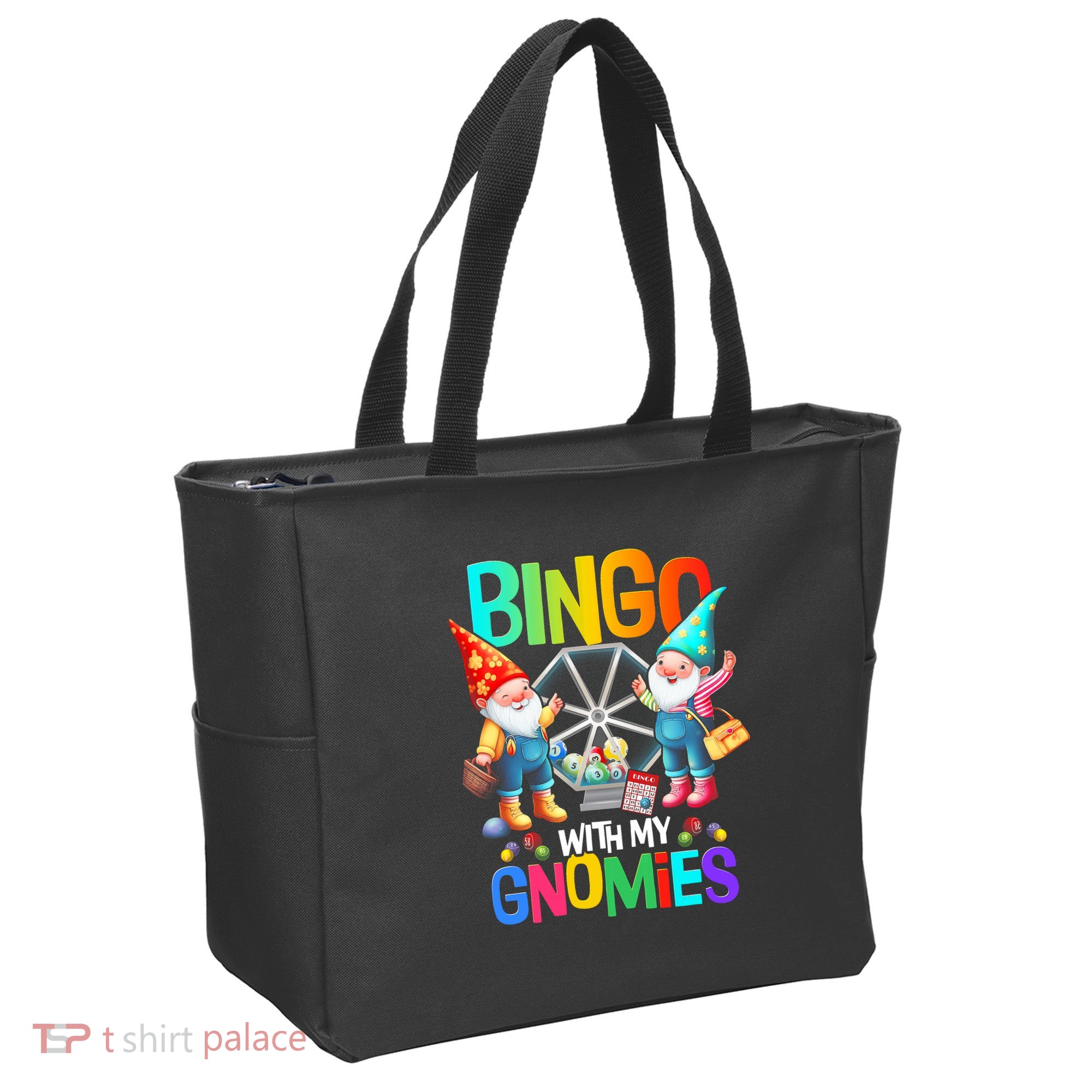 Bingo With My Gnomies Fun Bingo Gnome Squad Merry Christmas Tote Bag