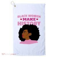 Black Women Make History Female Golf Towel thumb 0