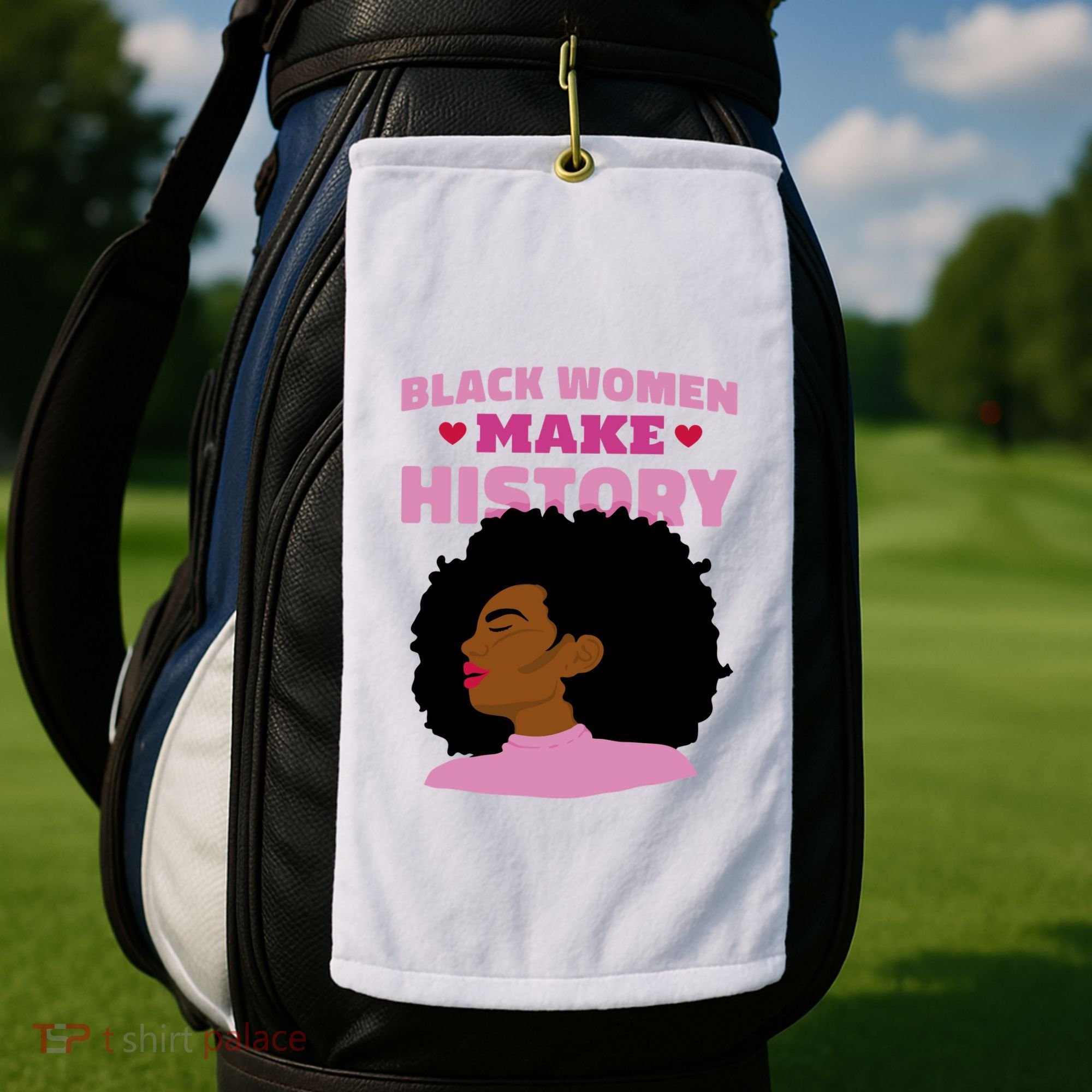 Black Women Make History Female Golf Towel