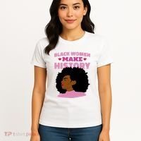 Black Women Make History Female Women's T-Shirt thumb 4