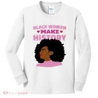 Black Women Make History Female Kids Long Sleeve Shirt thumb 0