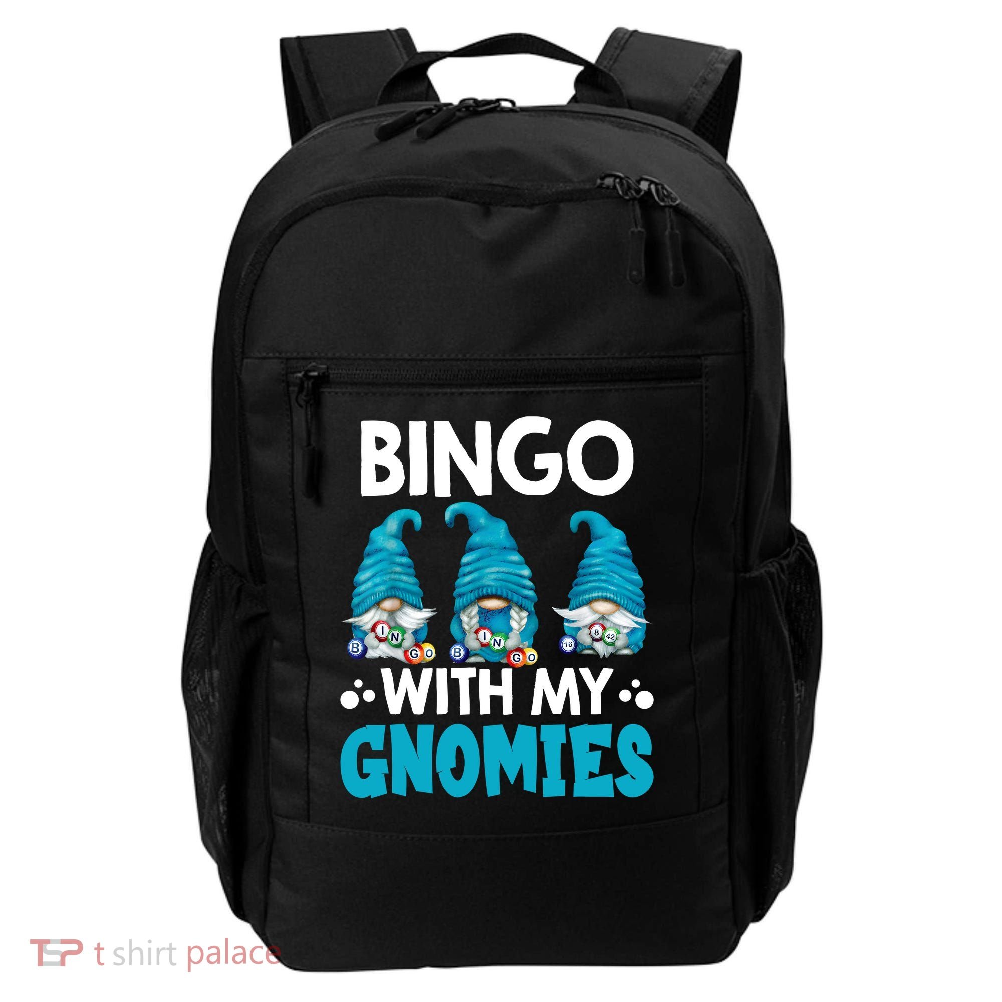 Bingo With My Gnomies Funny Bingo Gnome Backpack