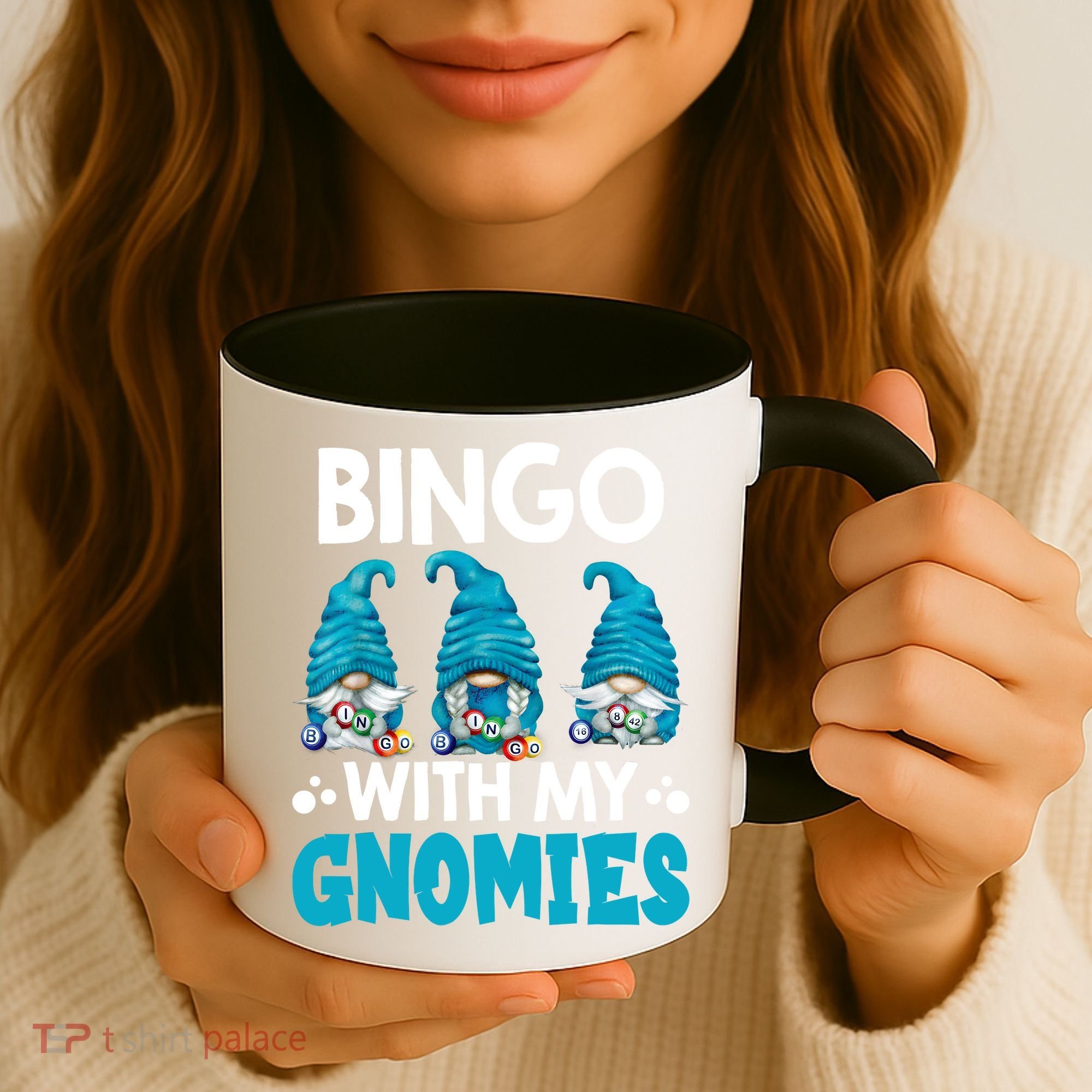 Bingo With My Gnomies Funny Bingo Gnome Coffee Mug