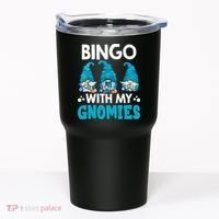 Bingo With My Gnomies Funny Bingo Gnome Tumbler thumb 0