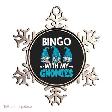 Bingo With My Gnomies Funny Bingo Gnome Ornament