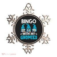 Bingo With My Gnomies Funny Bingo Gnome Ornament thumb 0