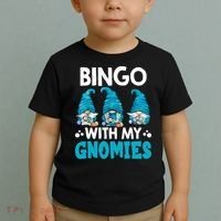 Bingo With My Gnomies Funny Bingo Gnome Toddler T-Shirt thumb 2