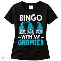 Bingo With My Gnomies Funny Bingo Gnome Women's T-Shirt thumb 0