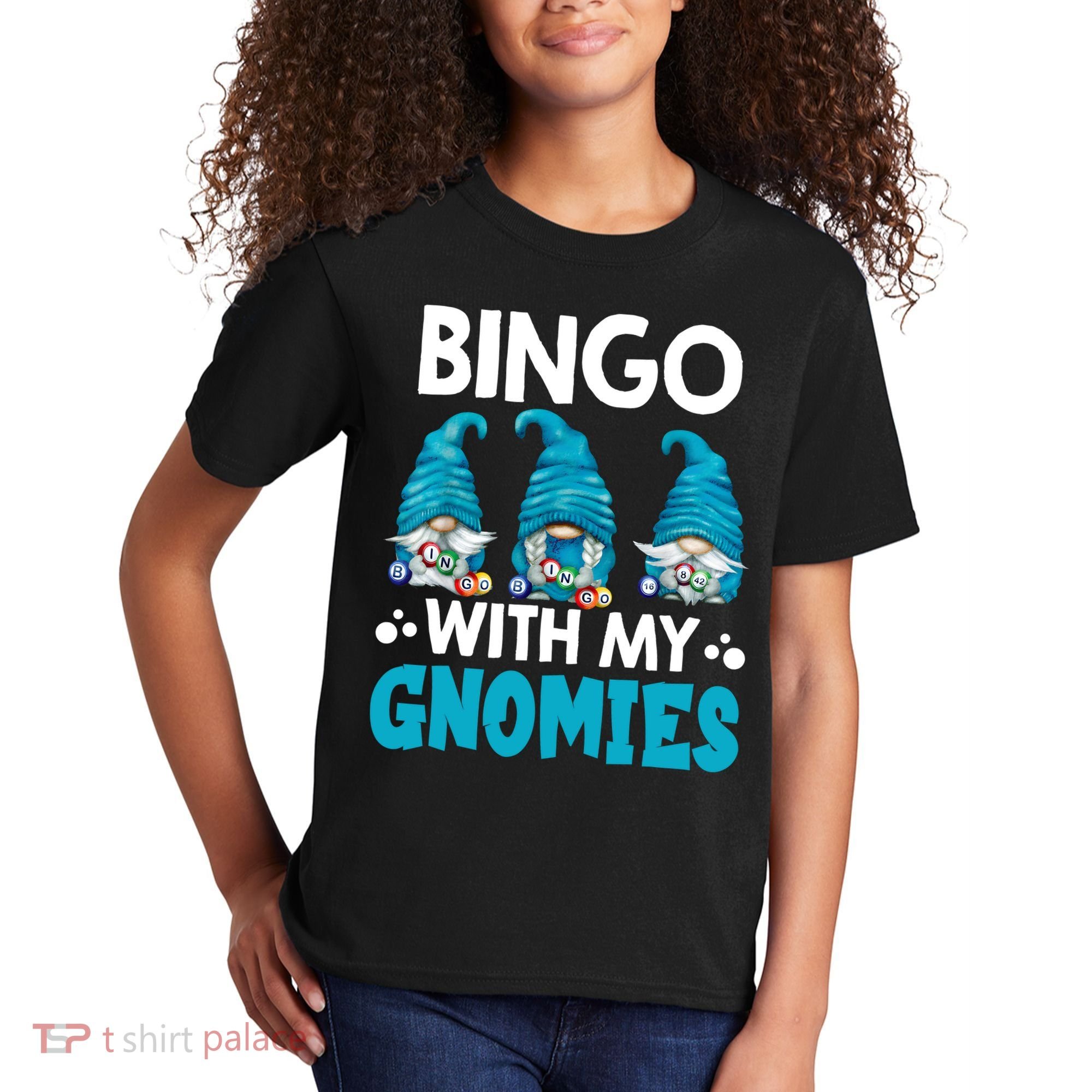 Bingo With My Gnomies Funny Bingo Gnome Kids T-Shirt