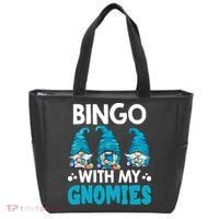 Bingo With My Gnomies Funny Bingo Gnome Tote Bag thumb 0