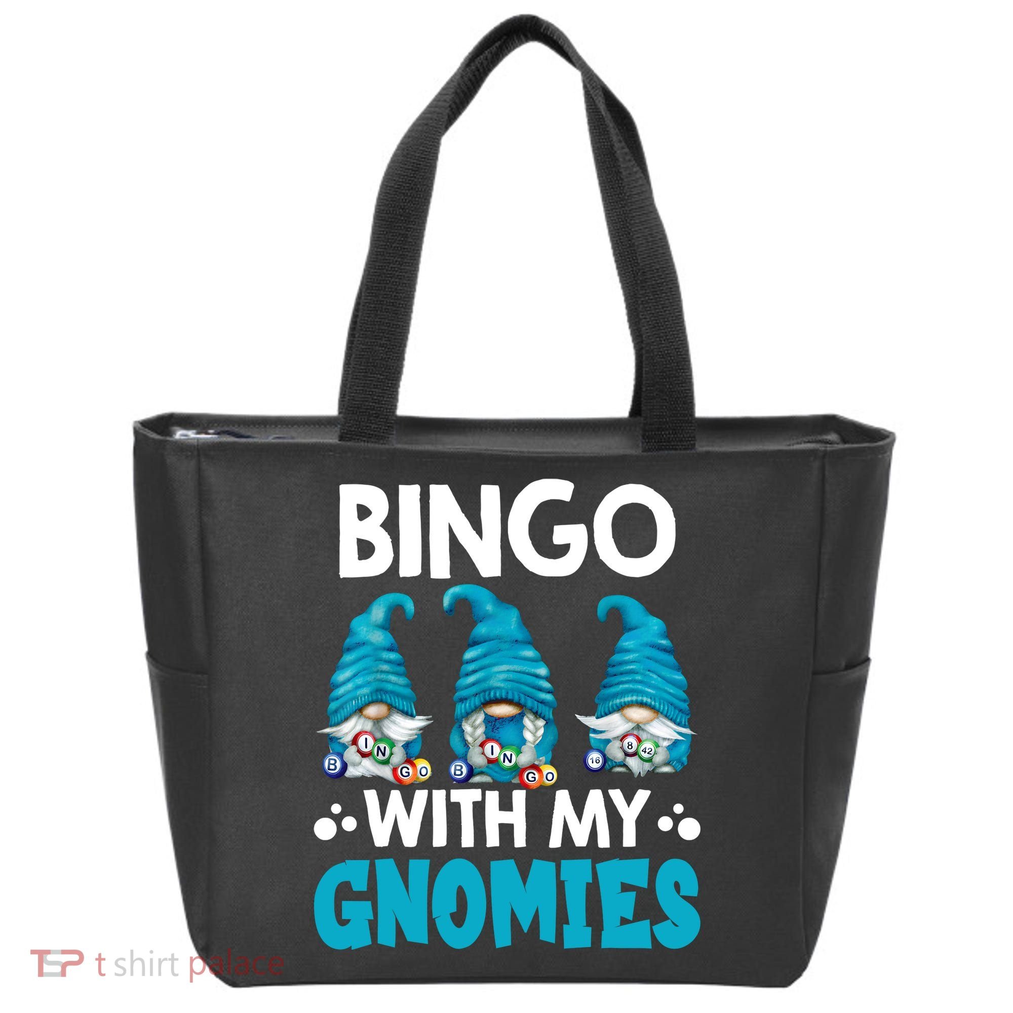 Bingo With My Gnomies Funny Bingo Gnome Tote Bag