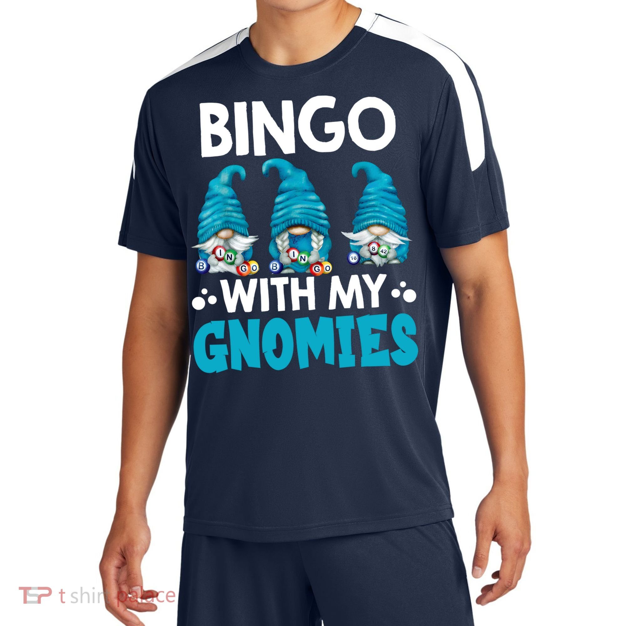 Bingo With My Gnomies Funny Bingo Gnome Sport-Tek Competitor United Soccer Jersey