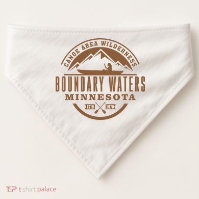 Boundary Waters Minnesota Canoe Area USA-Made Doggie Bandana