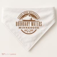 Boundary Waters Minnesota Canoe Area USA-Made Doggie Bandana thumb 0