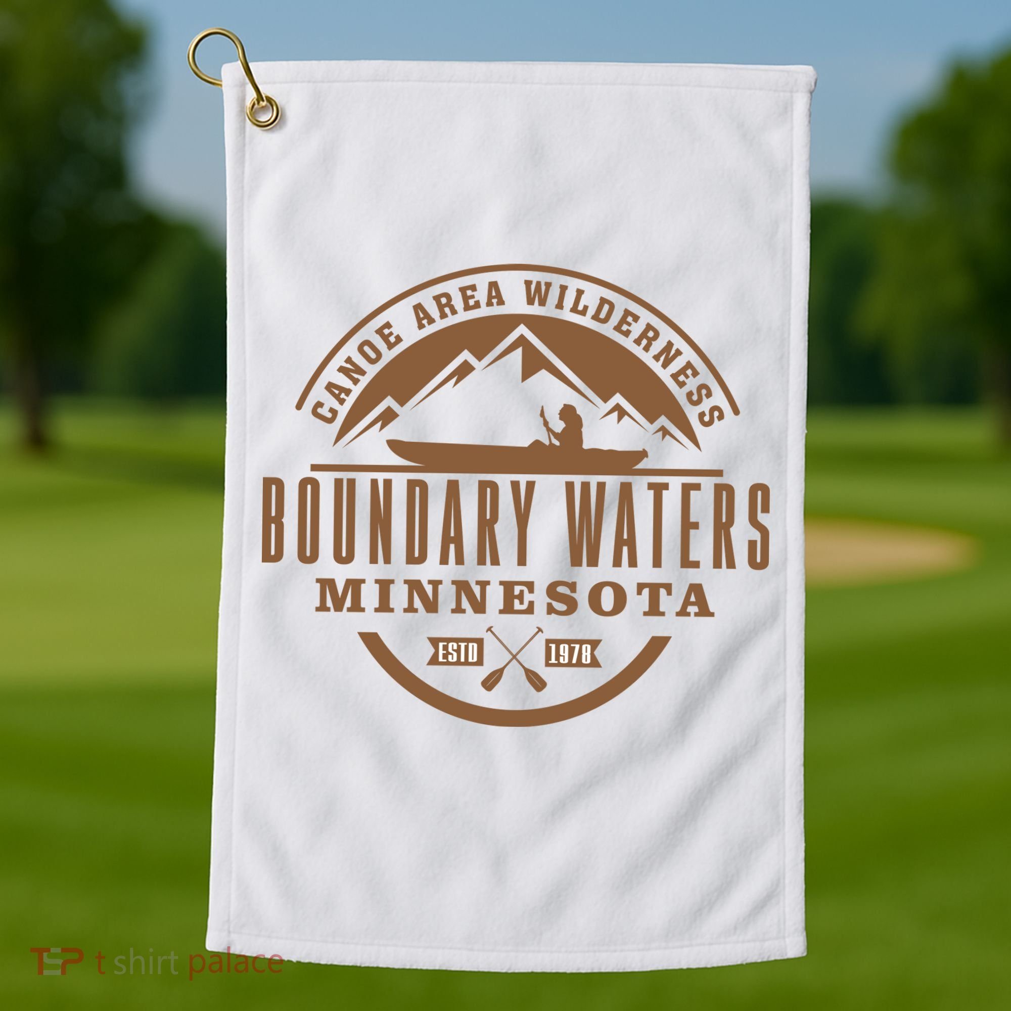 Boundary Waters Minnesota Canoe Area Golf Towel