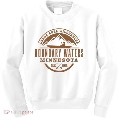 Boundary Waters Minnesota Canoe Area Kids Sweatshirt
