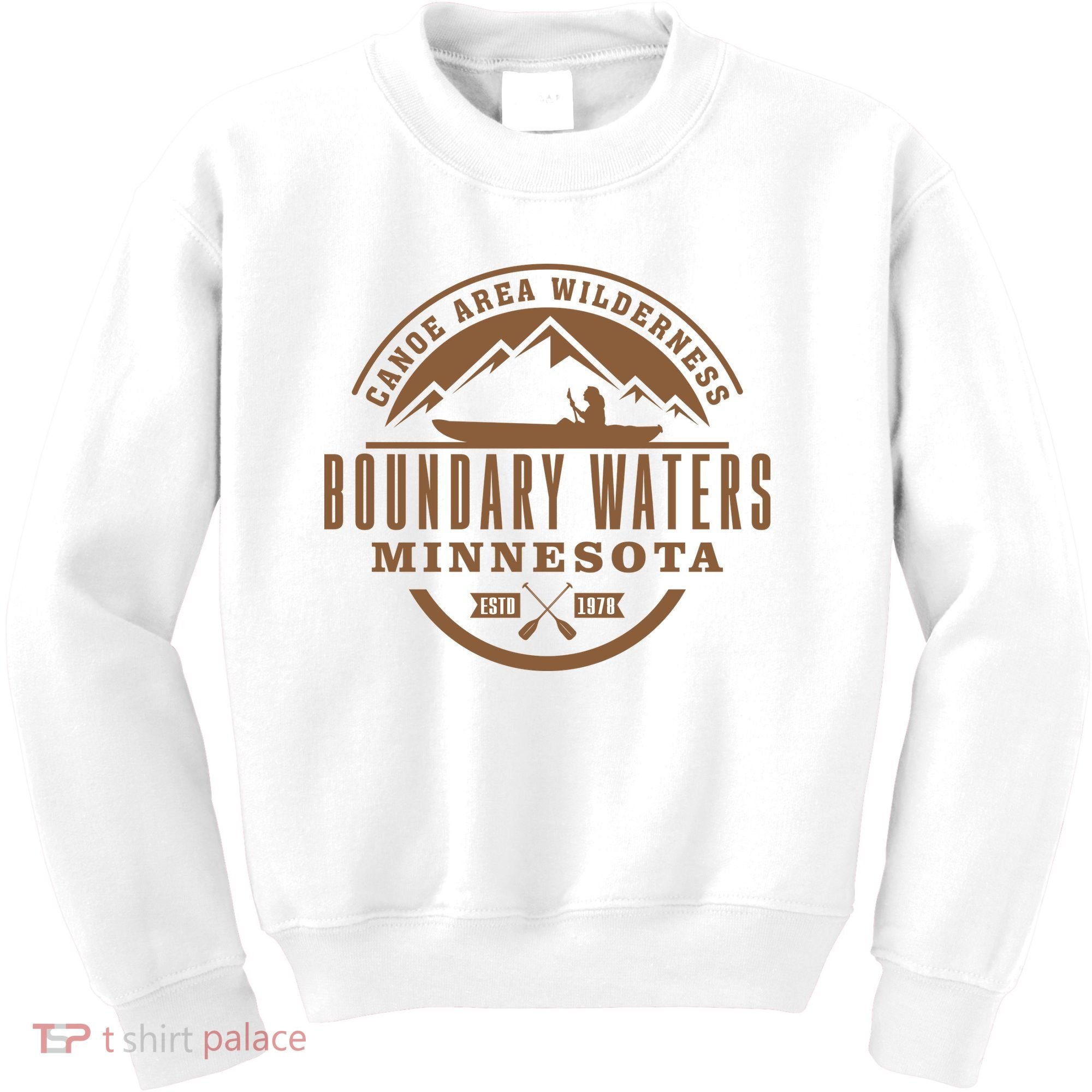 Boundary Waters Minnesota Canoe Area Kids Sweatshirt