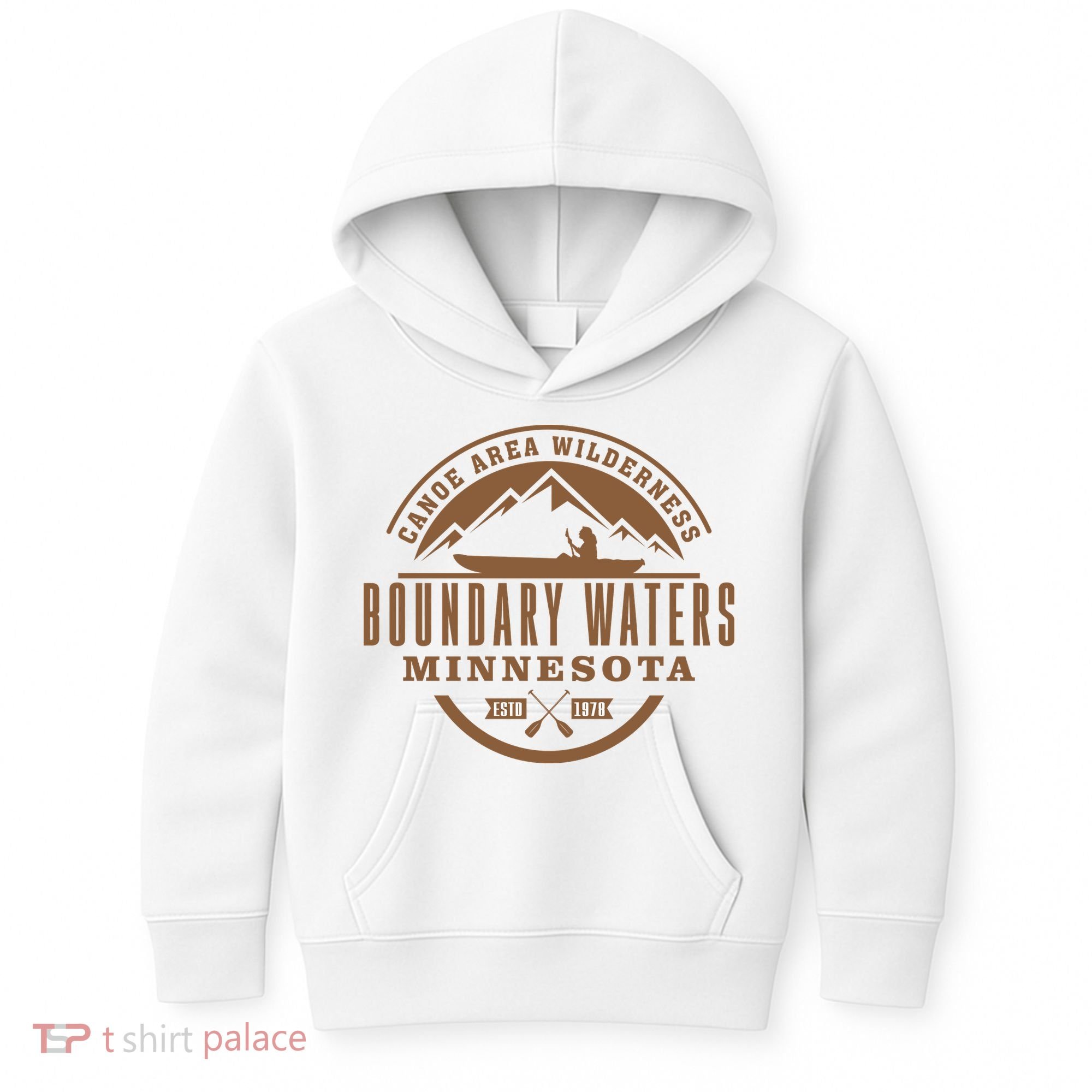 Boundary Waters Minnesota Canoe Area Kids Hoodie